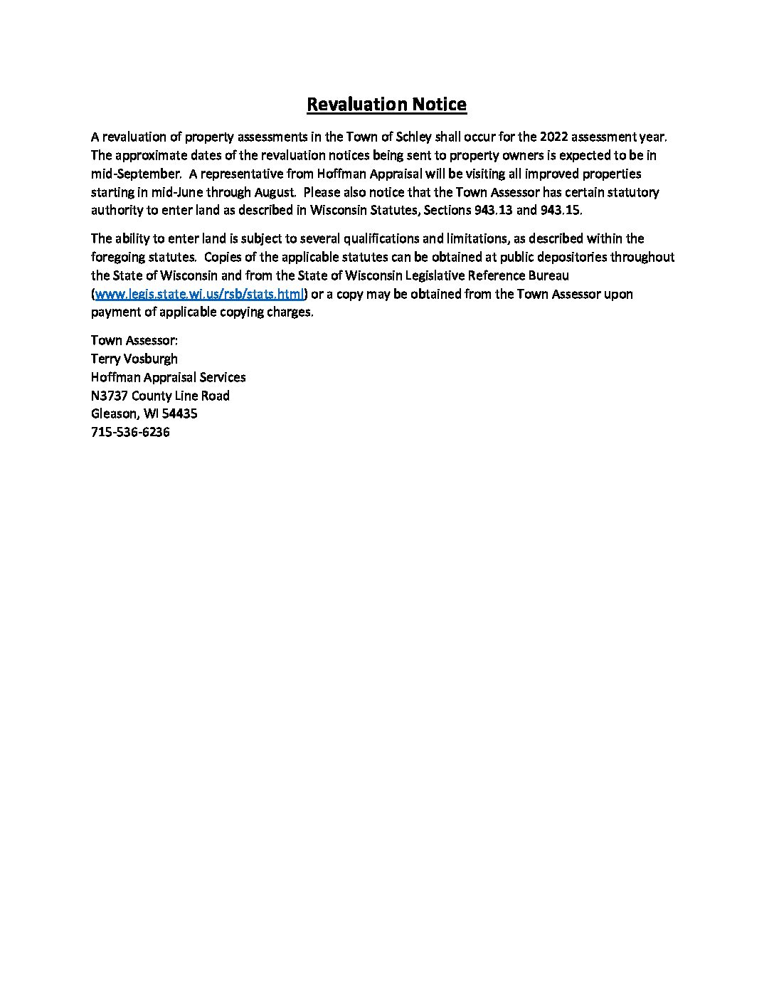 Town of Schley, Lincoln County, Wisconsin Official Website of the